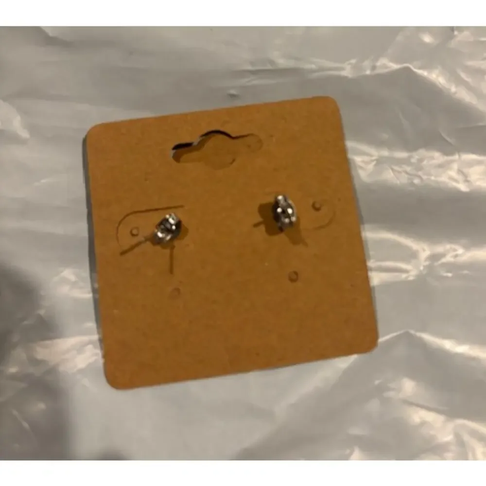 Handcrafted Pumpkin Latte Earring   Stainless Steel backing - Picture 2 of 2